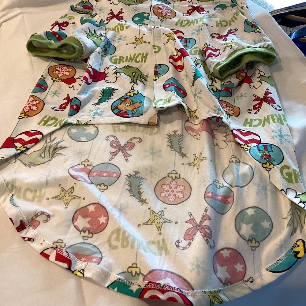 Dog Christmas pajamas The Grinch Dr Seuss X-Large